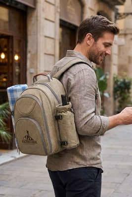 Thermal picnic backpack in 600D, high-density recycled polyester - Egotier 98422