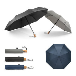 hi!dea 99040 - Telescopic umbrella in 190T recycled polyester (100% rPET) pongee with automatic opening and closing