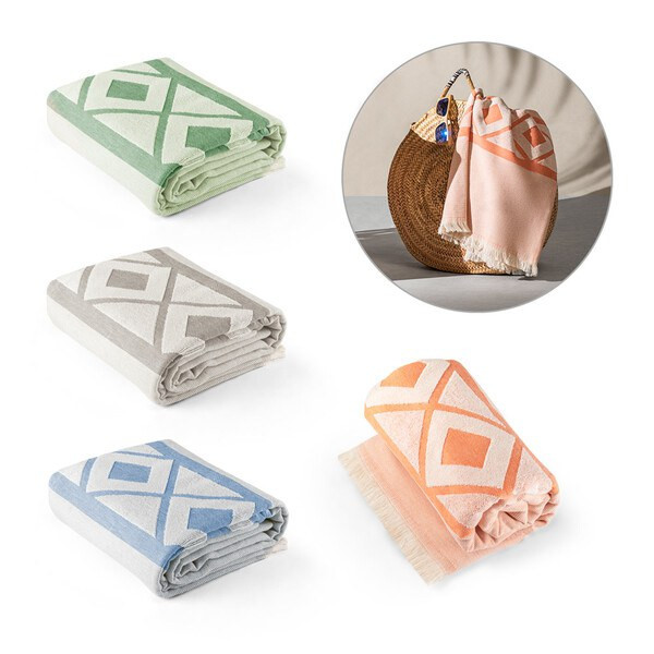 Telo multifunzionale e da bagno (350g/m²) realizzato in cotone leggero e resistente (85%) e cotone riciclato (15%) - Egotier 99046
