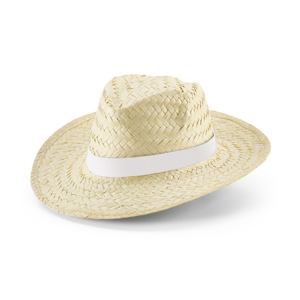 hi!dea 99085 - Natuurlijke strohoed met gesublimeerd lint