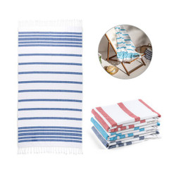 hi!dea 99159 - Beach towel in cotton (70% recycled) and polyester (30% recycled) (180 g/m²)