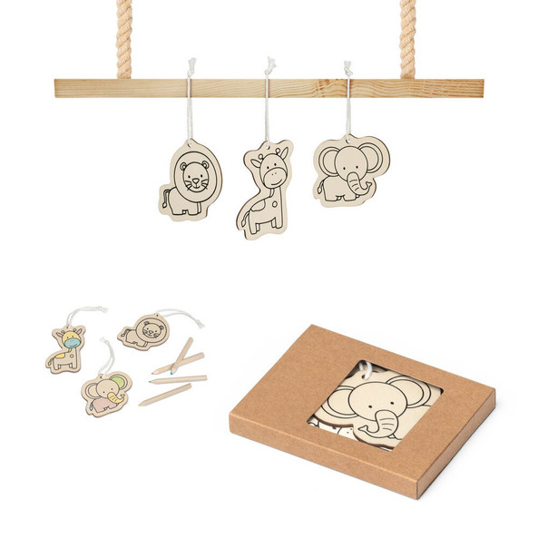 hi!dea 99336 - Colouring set for kids in wood