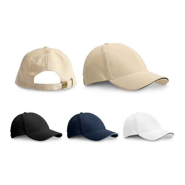 hi!dea 99412 - 100% cotton sandwich cap (260 g/m²)