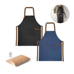 hi!dea 99816 - Avental em 100% algodão canvas (300 g/m²) com detalhes em meta