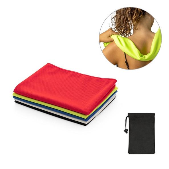 hi!dea 99969 - Gerecycled polyester (100% rPET) fitness verkoelende handdoek non-woven zakje