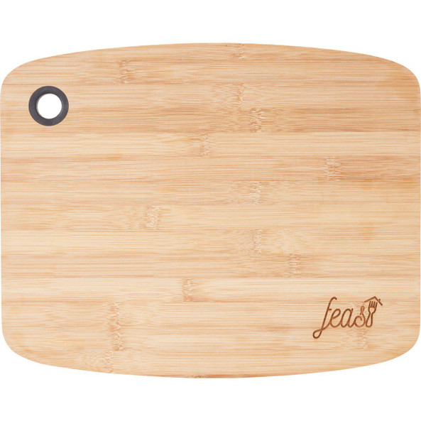 PCNA 1031-62 - Tabla de cortar grande de bambú con mango de silicona