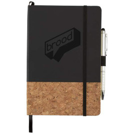 PCNA 2800-45 - 5.5" x 8.5" FSC Mix Lucca Cork Hard Bound Journal