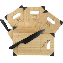 PCNA 1031-49 - Bamboo Cutting Board with Knife
