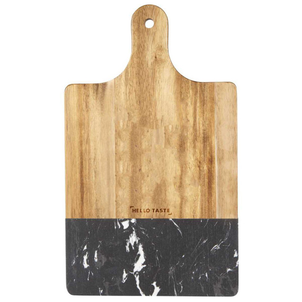 PCNA 1033-64 - Black Marble and Wood Cutting Board