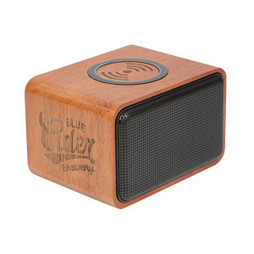PCNA 7197-05 - Wood Bluetooth Speaker with Wireless Charging Pad