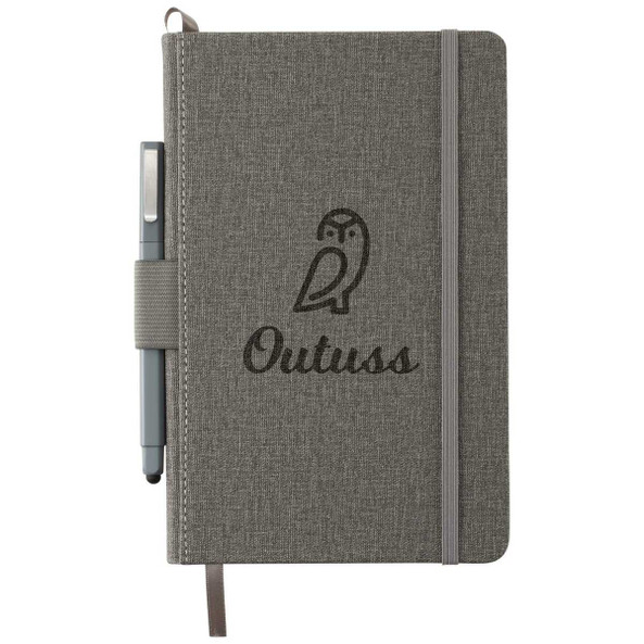 PCNA 2800-43 - 5.5" x 8.5" FSC Mix Heathered Hard Bound Journal