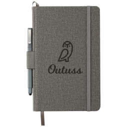 PCNA 2800-43 - 5.5" x 8.5" FSC Mix Heathered Hard Bound Journal