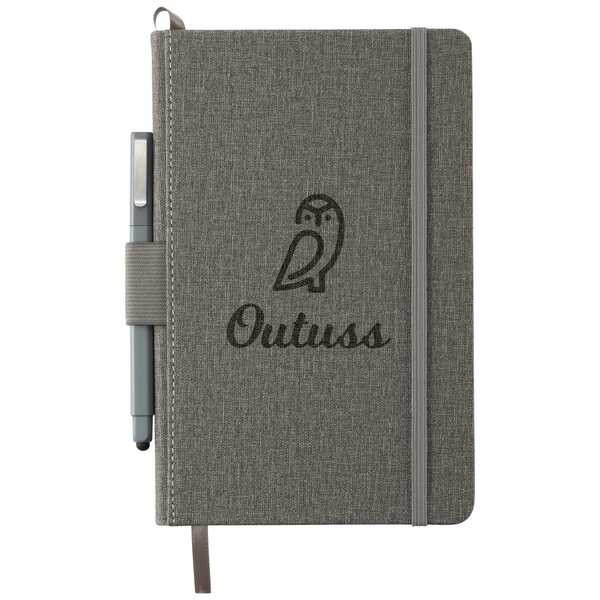 5.5" x 8.5" FSC Mix Heathered Hard Bound Journal - PCNA 2800-43