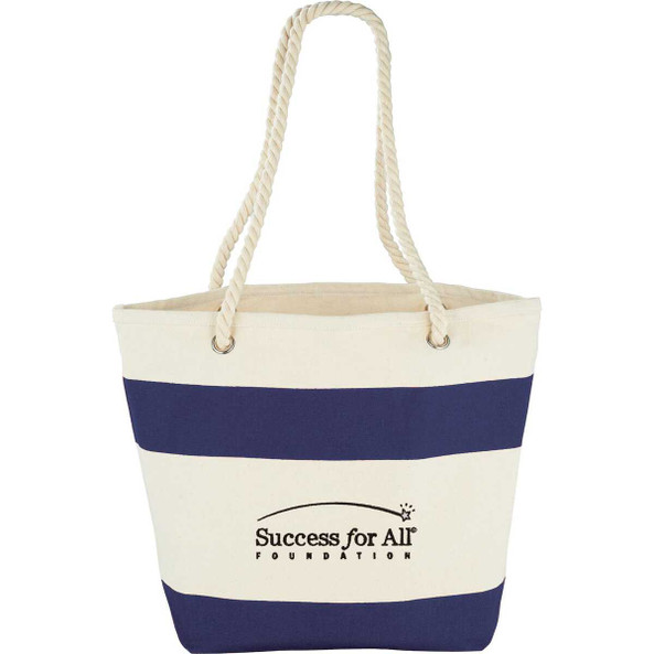 PCNA 7900-40 - Capri Stripes 12oz Cotton Canvas Shopper Tote