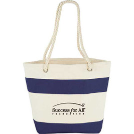 PCNA 7900-40 - Capri Stripes 12oz Cotton Canvas Shopper Tote