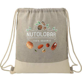 PCNA 3005-73 - Split Recycled Cotton Drawstring Bag