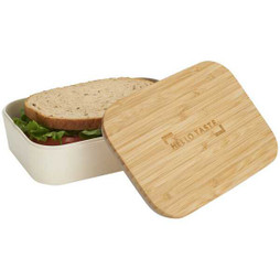 PCNA 1033-93 - Bamboo Fiber Lunch Box with Cutting Board Lid