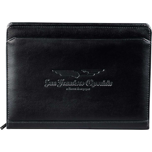 PCNA 0400-10 - Padfolio con cremallera Manchester con papel FSC Mix