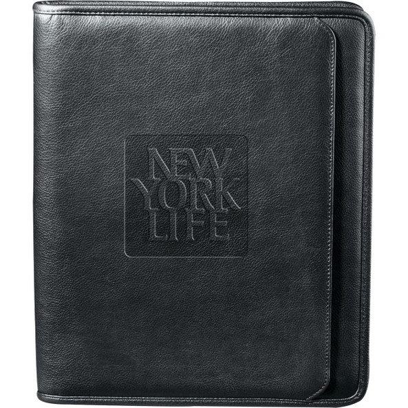 PCNA 9200-10 - Manhattan Zippered Padfolio with FSC Mix Paper
