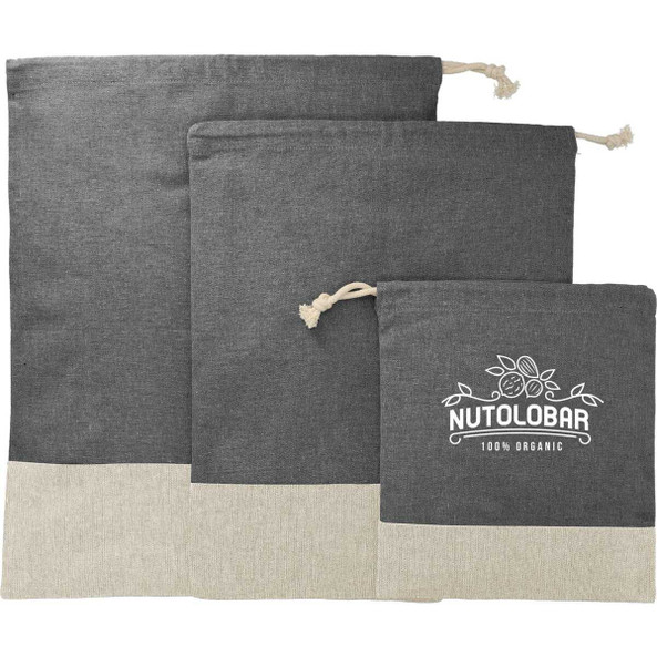 PCNA 8700-02 - Split Recycled 3pc Travel Pouch Set
