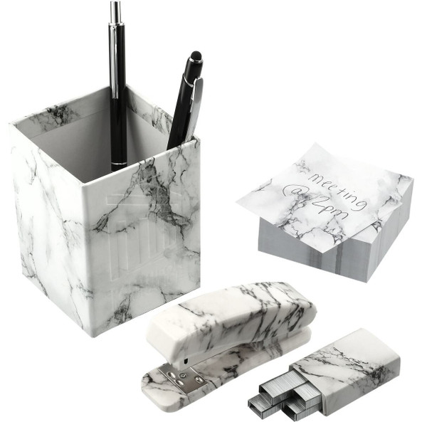 PCNA 3002-39 - 4 Piece Faux Marble Desktop Set
