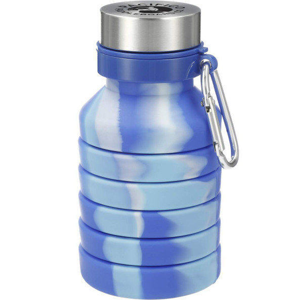 PCNA 1628-89 - Zigoo Silicone Collapsible Bottle 18oz - Tie Dye