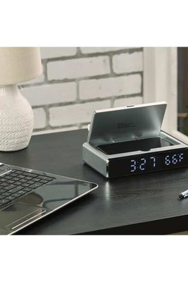 Reloj de sobremesa desinfectante UV con carga inalámbrica - PCNA 7143-18