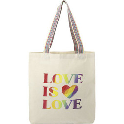 PCNA 7901-01 - Rainbow Recycled 6oz Cotton Convention Tote