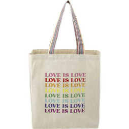 PCNA 7901-03 - Rainbow Recycled 6oz Cotton Grocery Tote