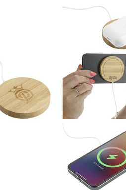 FSC 100% Bambú MagClick™ Fast Wireless Pad - PCNA 7143-32