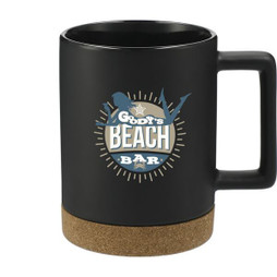 PCNA 1628-96 - Taza de cerámica Bates 15oz con base de corcho