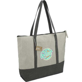 PCNA 7901-11 - Repose 10oz Recycled Cotton Zippered Tote
