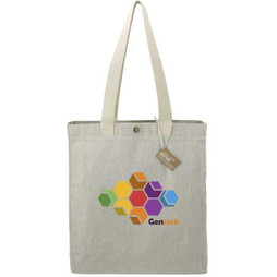 PCNA 7901-02 - Repose 10oz Recycled Cotton Box Tote w/Snap