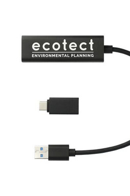 Aluminum 4-Port USB 3.0 Hub with Type C Adapter - PCNA 7143-36