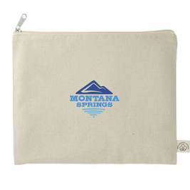 PCNA 7901-16 - Organic Cotton Flat Travel Pouch