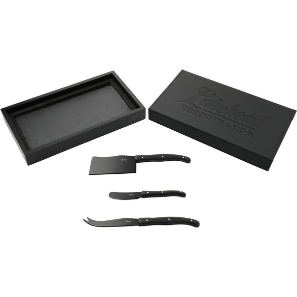 Modena Black Cheese &amp; Serving Set - PCNA 1034-25