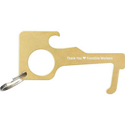 PCNA 3351-09 - No Contact Keychain - Brass