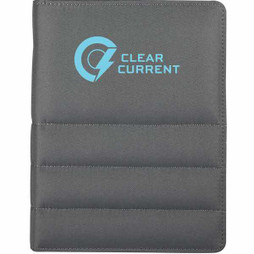 PCNA 0915-01 - Puffer  Zippered Padfolio with FSC© Recycled Paper