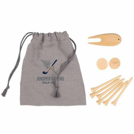 PCNA 1401-44 - Bamboo Golf Tee Set with Recycled Pouch