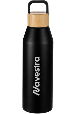 Botella reciclada Aspen de 24 oz con tapa de bambú FSC - PCNA 1602-19