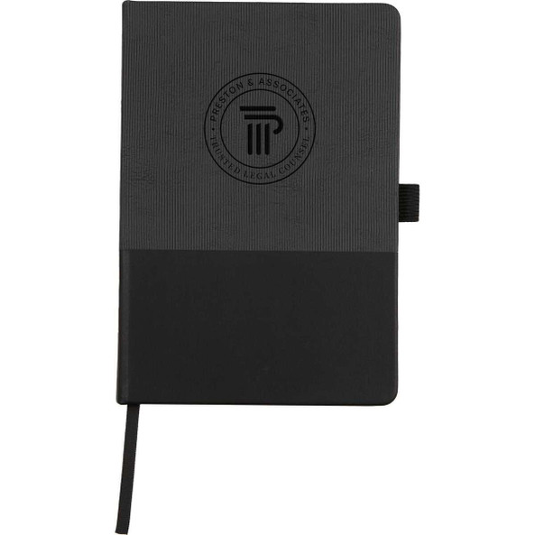 PCNA 2900-55 - 5.5" x 8.5" FSC Recycled Ribbed Bound Journal