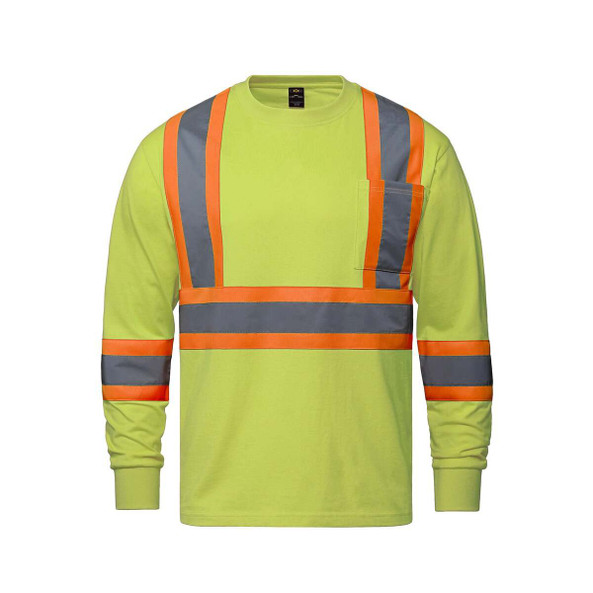 CX2 Hivis S05995 - T-shirt à manches longues Paramount Cotton Hivis