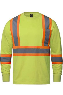 CX2 Hivis S05995 - Paramount Cotton Hivis Long Sleeve Tshirt