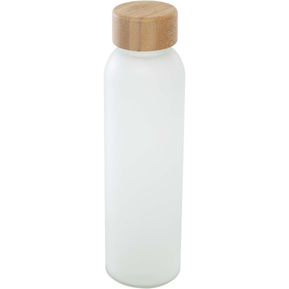 PF Concept 100830 - Lume 500 ml matte soda lime glass bottle with bamboo lid  