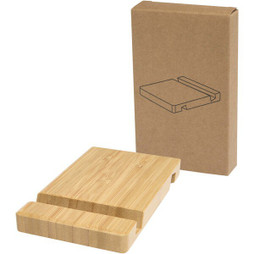 PF Concept 104603 - Bubup 2 hoekige standaard voor tablet en telefoon van bamboe