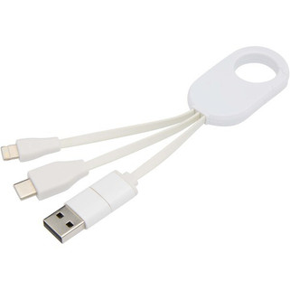 Troop 4-in-1 recycled plastic charging cable - EgotierPro 124435