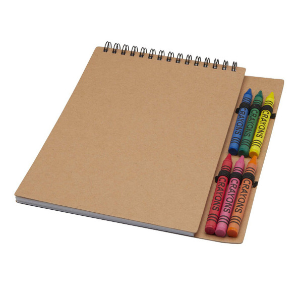PF Concept 107967 - Doodle A5 spiral soft cover notebook and crayon set