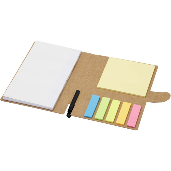 PF Concept 107989 - Swift sticky notes booklet with ballpoint pen (black ink)