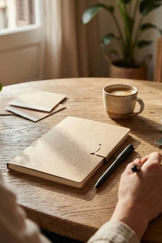 Swift hæfte med sticky notes og kuglepen (sort refill) - EgotierPro 107989