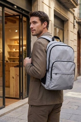 Trend Plus 15" Laptop-Rucksack aus recyceltem GRS-Material 20 L - EgotierPro 130086